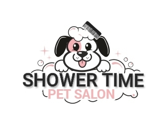 Shower time pet salon logo design by ruki
