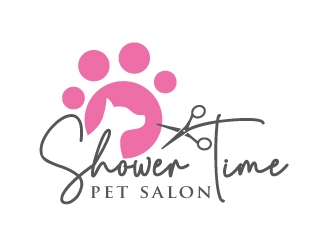 Shower time pet salon logo design by Aslam