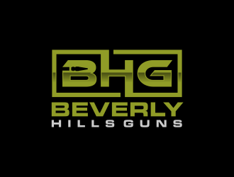 BEVERLY HILLS GUNS logo design by scolessi