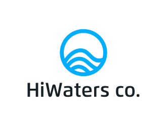 HiWaters co. logo design by ozenkgraphic