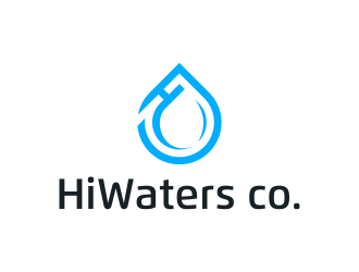 HiWaters co. logo design by ozenkgraphic