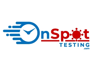 On Spot Testing .com logo design by kgcreative