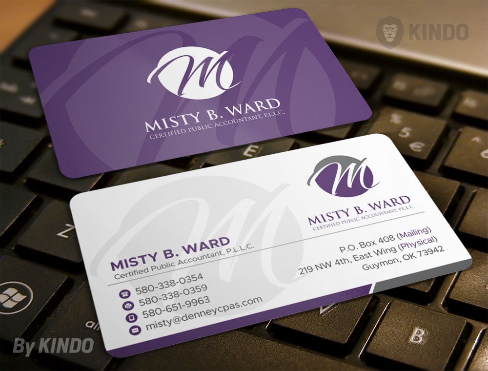 Misty B. Ward, Certified Public Accountant, P.L.L.C. logo design by Kindo