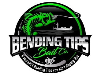 Bending Tips Bait Co logo design by jaize