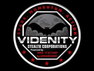 VIDENITY® Stealth Corporations® Powered by TARG - IT ECTURE® by ARMARDVANT.  logo design by Suvendu