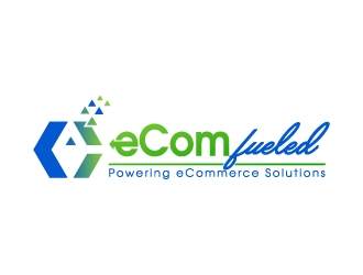 eComFueled ... tagline ... Powering eCommerce Solutions logo design by Aelius