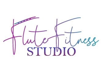 Flute Fitness Studio logo design by er9e