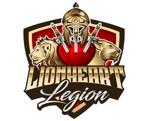 LionHeart Legion logo design by DreamLogoDesign