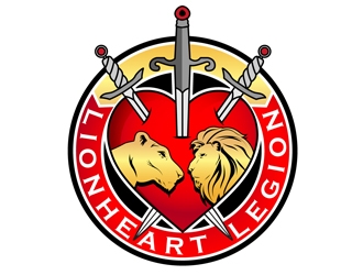 LionHeart Legion logo design by DreamLogoDesign