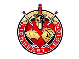 LionHeart Legion logo design by DreamLogoDesign