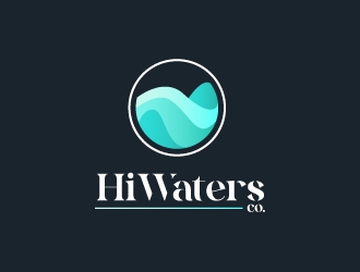 HiWaters co. logo design by Upoops