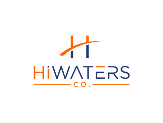 HiWaters co. logo design by bricton