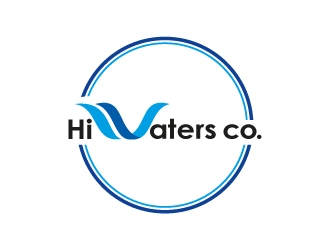 HiWaters co. logo design by Aslam