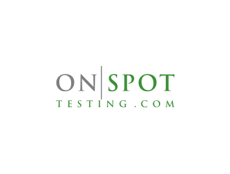 On Spot Testing .com logo design by bricton