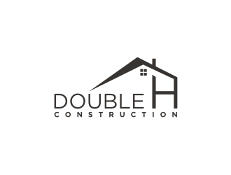 Double H Construction logo design by bricton