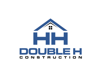 Double H Construction logo design by scolessi