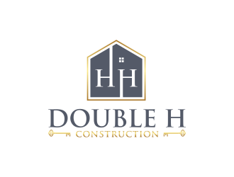 Double H Construction logo design by scolessi
