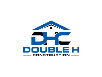 Double H Construction logo design by johana