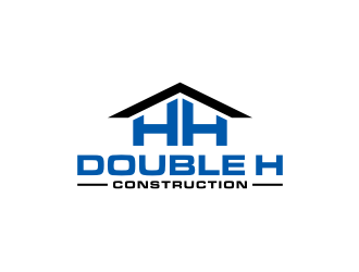 Double H Construction logo design by johana
