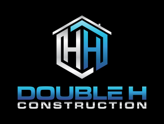 Double H Construction logo design by hopee