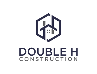 Double H Construction logo design by oke2angconcept