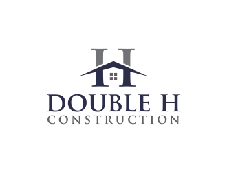 Double H Construction logo design by oke2angconcept