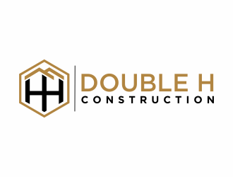 Double H Construction logo design by Mahrein