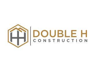 Double H Construction logo design by Mahrein