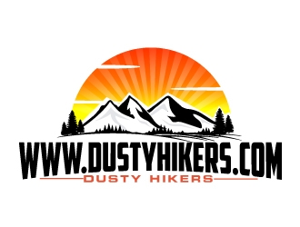 www.dustyhikers.com - Dusty Hikers logo design by AamirKhan