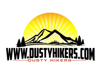 www.dustyhikers.com - Dusty Hikers logo design by AamirKhan