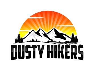 www.dustyhikers.com - Dusty Hikers logo design by AamirKhan