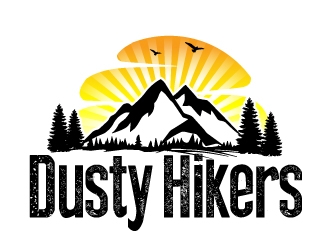 www.dustyhikers.com - Dusty Hikers logo design by AamirKhan