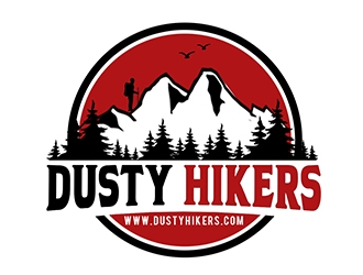 www.dustyhikers.com - Dusty Hikers logo design by PrimalGraphics