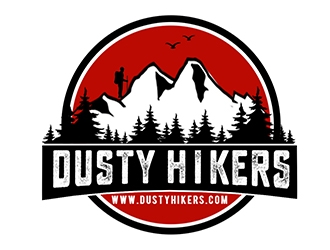 www.dustyhikers.com - Dusty Hikers logo design by PrimalGraphics