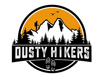 www.dustyhikers.com - Dusty Hikers logo design by PrimalGraphics