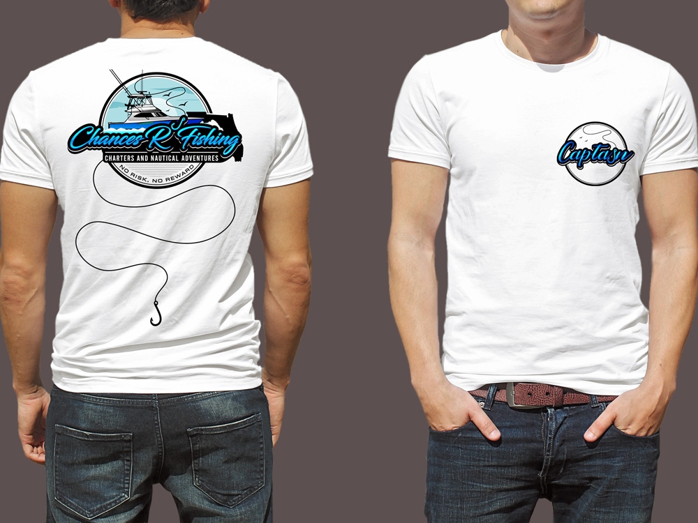 Chances R’ Fishing Charters and Nautical Adventures logo design by Gelotine