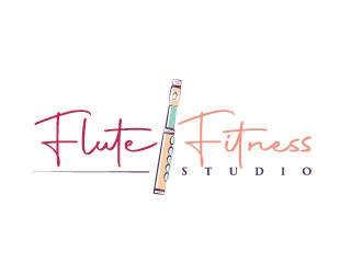 Flute Fitness Studio logo design by Erasedink