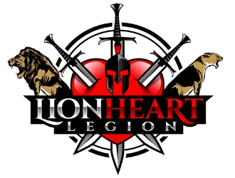 LionHeart Legion logo design by DreamLogoDesign