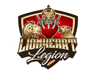 LionHeart Legion logo design by DreamLogoDesign