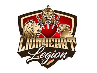 LionHeart Legion logo design by DreamLogoDesign