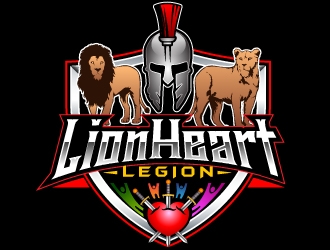 LionHeart Legion logo design by Suvendu