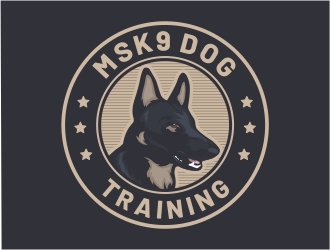 MSK9 Dog Training logo design by Mardhi