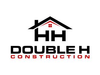Double H Construction logo design by puthreeone