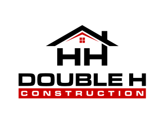 Double H Construction logo design by puthreeone