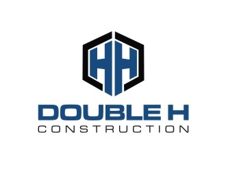 Double H Construction logo design by maspion