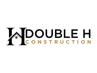 Double H Construction logo design by Mahrein