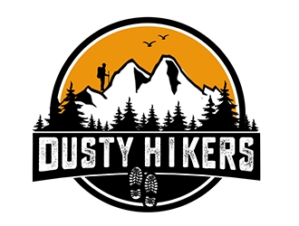 www.dustyhikers.com - Dusty Hikers logo design by PrimalGraphics