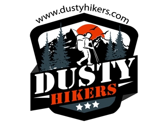 www.dustyhikers.com - Dusty Hikers logo design by DreamLogoDesign
