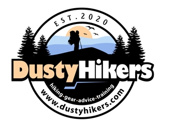 www.dustyhikers.com - Dusty Hikers logo design by DreamLogoDesign