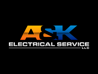 A&K Electrical Service, LLC. logo design by lexipej